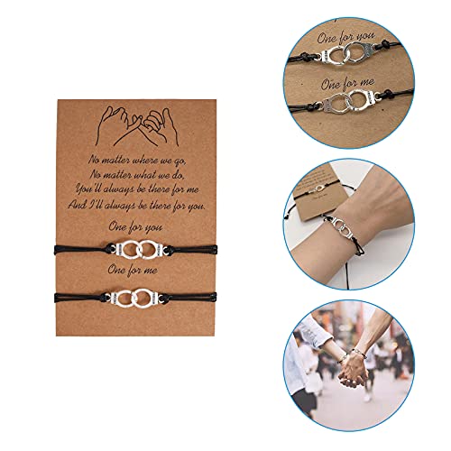 Paper Clip Earrings For Women Silver Rhinestone Necklaces For Women Bn0155-08E Handmade Friendship Pairing Bracelet Best Friend Couple Family Teenage Sisters Womens Gold Jewelry Set (Silver, One Size) #TOP2