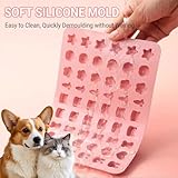 4 Stück Backmatte Hundekekse, Silikon Backmatte für Hundeleckerlies, Backmatten für Hundeleckerlies mit Teigschaber & Backpinsel, BPA-frei Hundebackmatten Silikon für DIY-Hundekekse und Schokolade