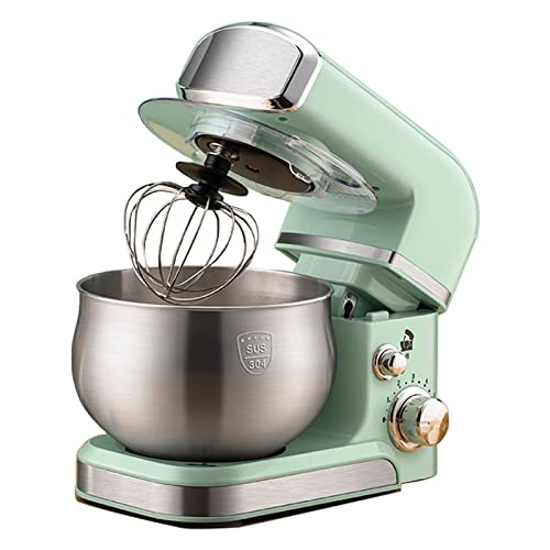 Kitchen Food Mixer Professional Electric Stand Blender with 6 Speeds Adjustable Suitable for Cooking Baking Wheaten Food Salad Cake (Color : Green)