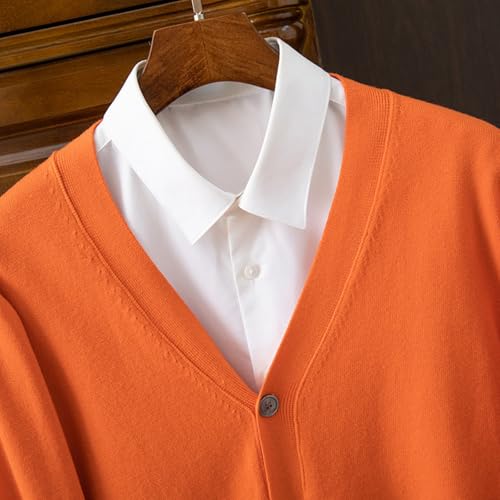 Mens Cardigan Sweaters with Buttons V Neck Loose Sweater Casual Lightweight Button Down Knitted Cardigan Sweater3
