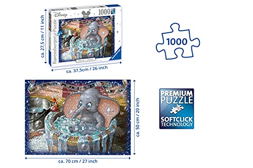 Ravensburger Puzzle 19676 Dumbo 1000 Teile Disney Puzzle für Erwachsene und Kinder ab 14 Jahren, White – Ansicht 3