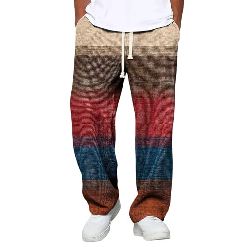 Pantalon léger homme à taille élastique doux et confortable