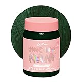 Lime Crime Unicorn Hair Dye Full Coverage, Meadow (Deep Green) - Vegan and Cruelty Free Semi-Permanent Hair Color Conditions & Moisturizes - Temporary Green Hair Dye With Sugary Citrus Vanilla Scent