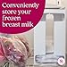 Nurse & Nourish 2 Pack Breast Milk Storage Tower - Convenient Storage for Milk Freezer Bags - Efficiently Store in Freezer Organizer Tower Breast Storing Containers for Up to 120oz