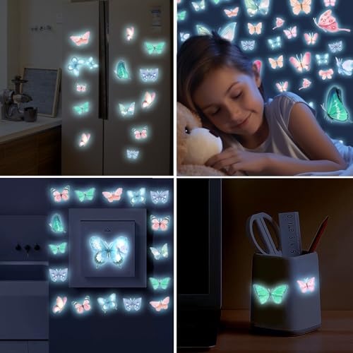 Vinilos Decorativos Mariposas Luminosas Pegatinas Autoadhesivas miniatura 7