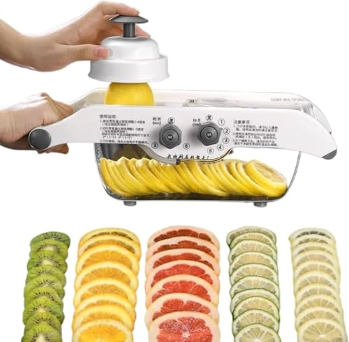 liritoborレモンスライサー 多機能手動スライサー 野菜・果物カッター 簡単使い易く使い