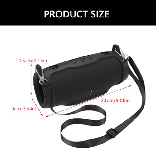 Funda de silicona protectora para altavoces con correa de mano suave 6