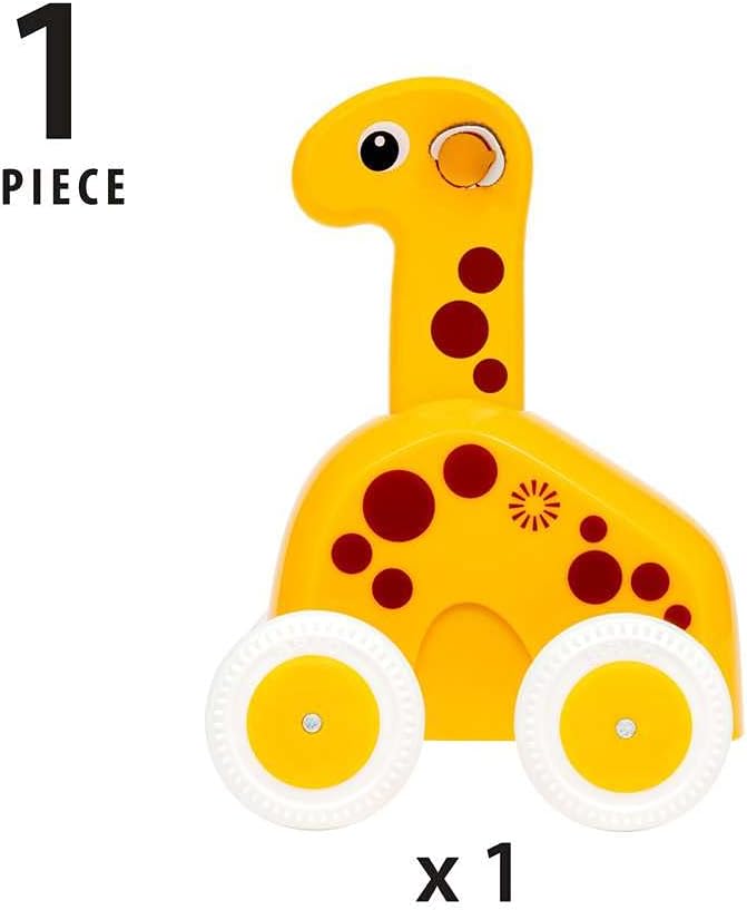 BRIO 30229 Push & Go Giraffe | The Perfect Playmate for Your Toddler