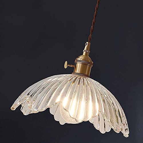 Lámpara colgante de vidrio semicircular para iluminar espacios pequeños 7