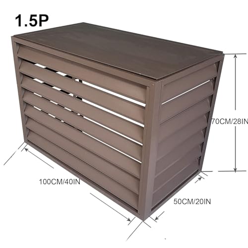 Valla de aluminio para aire acondicionado que tapa y aísla ruido 3