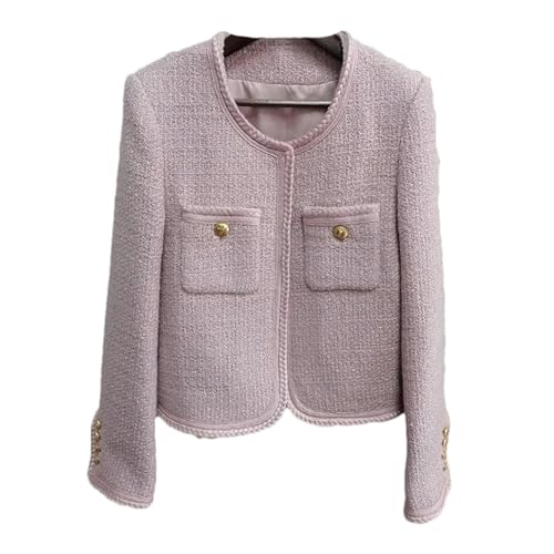 JXQXHCFS White Women's jacket autumn/winter classic jacket wool jacket women's