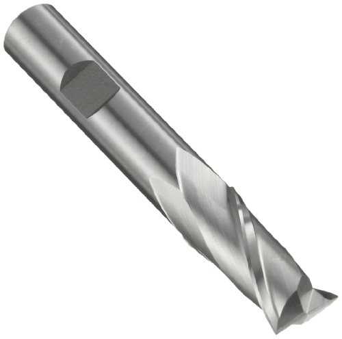 Image of 5111715 High Speed Steel (HSS) Square Nose End Mill, Inch, Weldon Shank, Uncoated (Bright) Finish, 30 Degree Helix, 2 Flutes, 4.25 inch Overall Length, 1.2500 inch Cutting Diameter, 3 /4 inch Shank Diameter
