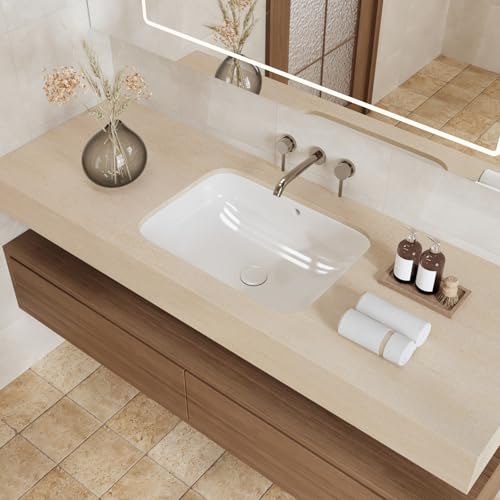BESWEE 15.7''x315'' Light Beige Thick Marble Contact Paper for Countertops Kitchen Granite Peel and Stick Marble Wallpaper Waterproof Self Adhesive Faux Marble Contact Paper for Bathroom Table Desk by BESWEE - Used condition - Image 5