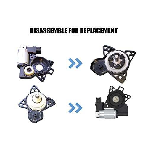 Power Window Lift Regulator Motor Gear Repair Kit Set Replacement Compatible with Mazda 3 Sport 5 6 CX-7 CX-9 RX-8 (1 Set - 6 Pcs) - Thumbnail 6