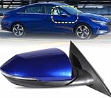 CHELANGHU Right Passenger Side door Mirror Fit for 2021 2022 2023 Hyundai Elantra, Blue paint, Power Adjust & Fold, Heated, Turn signal, 8 Pins, rear view mirror, 87620AB050