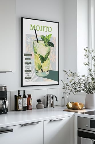 Affiche Recette Mojito pour décorer un mur vide avec style et originalité - 3