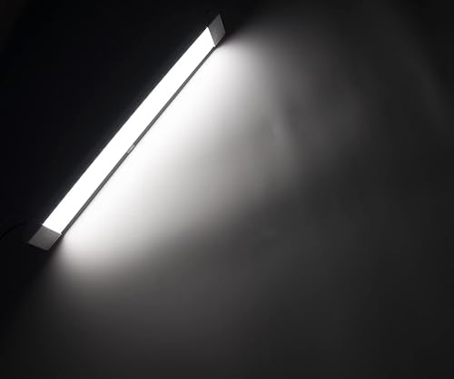 Miniatura 3 de Raycharm Lámpara LED de 18.5 x 2.6 pulgadas, alta salida de lúmenes de baja corriente, lente esmerilada de luz diurna de 6000 K, 1440 lm, con