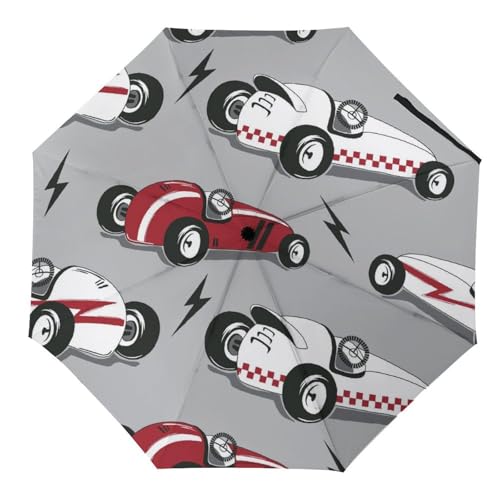 Parapluie pliant mignons lapins automatique compact et robuste pour homme et femme