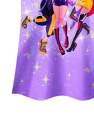 Girls Fashion Dresses Kids Pop Singer Graphic Playwear Novelty Casual Wear Birthday Gift 4-12 Years3