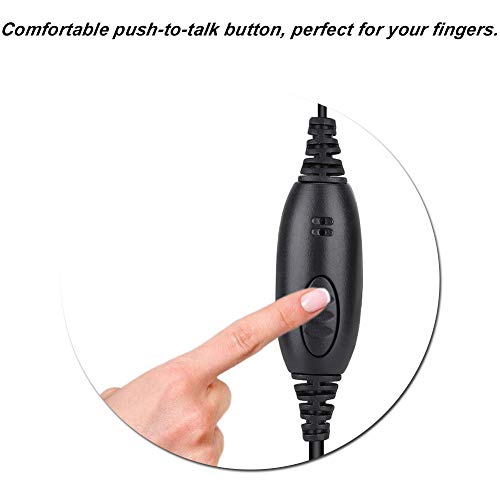 VBESTLIFE G-shaped 1 Pin PTT Headset Earphone Microphone for Tetra Radio MTH800 MTP850 Walkie Talkie Commonly Used by Soldiers - Image 4