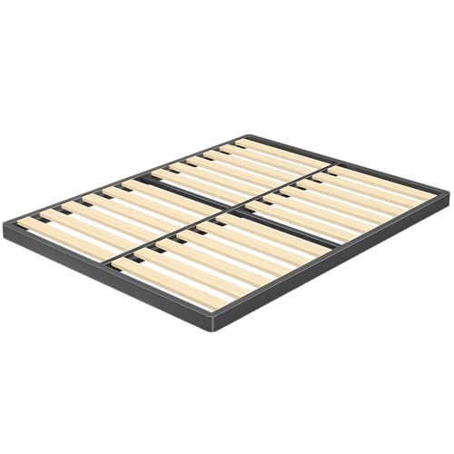 VIPSHOW 2 Inch King Sag-Proof Wooden Slats Box Spring with Round Corners