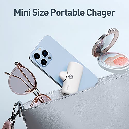 Iwalk Linkpod Portable Charger 4800Mah Power Bank Pd Fast Charging Small Docking Battery With Led Display Compatible With Iphone 14/14 Pro Max/13/13 Pro Max/12/12 Pro/11/X/8/7/6,White #TOP4