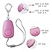 Safe Sound Personal Alarm, 5 Pack Personal Security Alarm Keychain with Double LED Lights, Emergency Safety Alarm, Emergency Self Defense Alarm, Security Safe Sound Rape Whistle Safety Siren