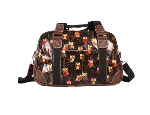 Petit sac de voyage femme motif chouette pour éviter les suppléments