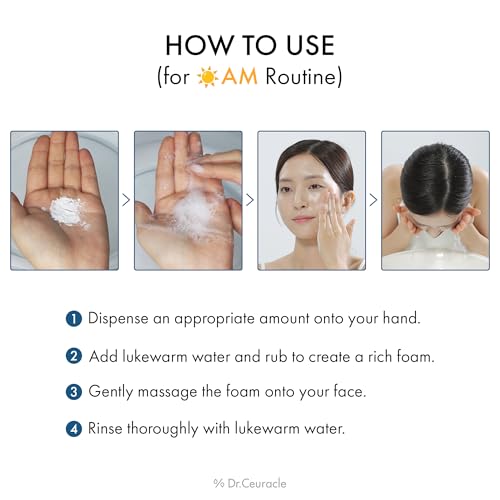 Dr. Ceuracle Dr.Ceuracle Pro Balance Enzyme Powder Face Wash - Korean Day and Night Natural Enzyme Powder Face Wash for Deep Pore Cleansing, Sebum Removing, pH Skin Balancing Care (Morning Wash)