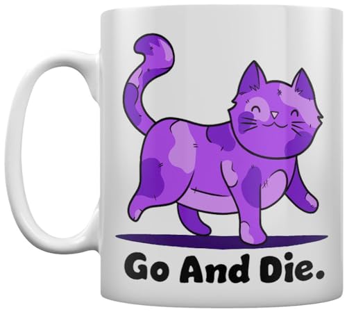 Grindstore - Mug GO AND DIE (Taille unique) (Blanc / Violet / Noir) – vue 3