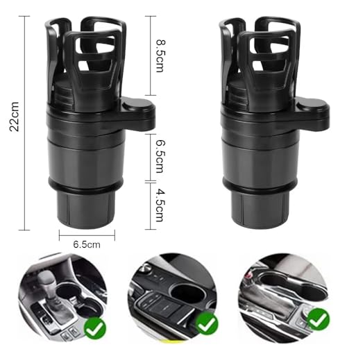 Portavasos ajustable 4 en 1 para auto miniatura 7