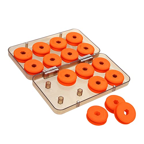 ibasenice 16 Spool Fishing Gear Main Line Box Bait Box Fishing Line Organizer Portable