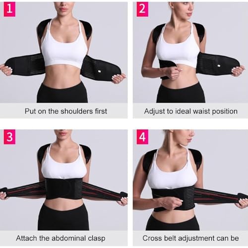 Correcteur de posture correction du bossu support dorsal invisible pour aligner le cou