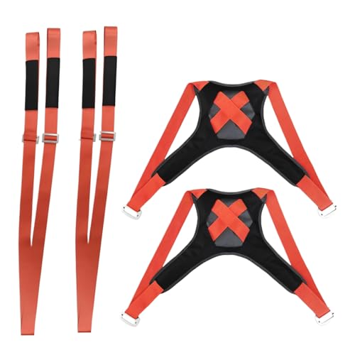 Sangles de Levage pour Meubles, Aide à la Manutention à Deux avec Épaules, Corde de Transport Réglable Portable 400 kg pour Meubles Kayak Camping Électroménager