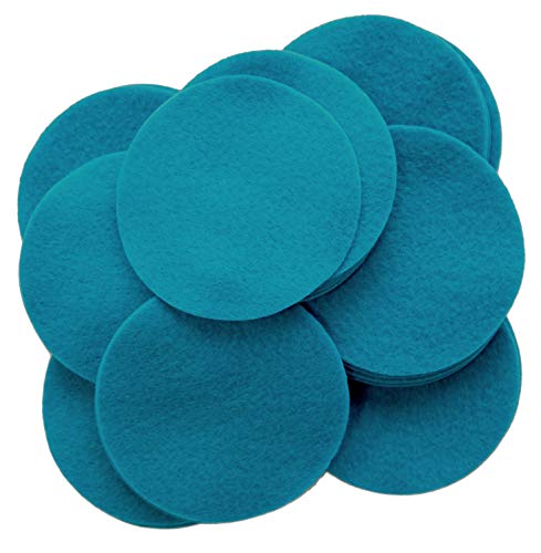 Image of Playfully Ever After Ocean Blue Craft Felt Circles (3 Inch - 30pc)