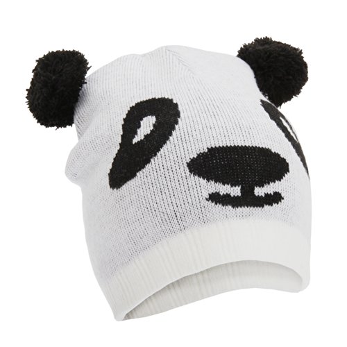 FLOSO - Gorro de punto para invierno con diseño animal unisex para niños ( tigre, panda, oso, perro ) (Talla Única/Panda)