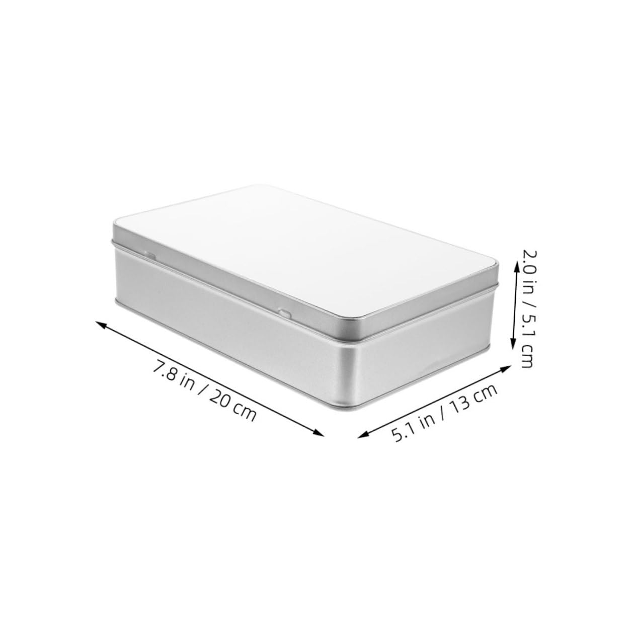 LRXIYODE Boîte en Fer Blanche pour Sublimation Diy, Boîte de Rangement Multifonction Étanchéité, pour Mariage ou Anniversaire
