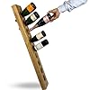 LIVSTIL Weinregal â massives Holzregal zur hochwertigen Präsentation und Lagerung von bis zu 9 Wein- oder Champagnerflaschen â Designed für Weinliebhaber