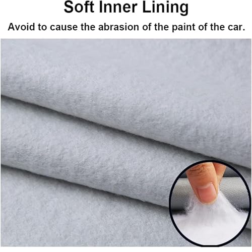 Image of Full Body Car Cover for Hyundai Creta with Mirror and Antena Pocket Triple Stiched(Silver with Red Piping)