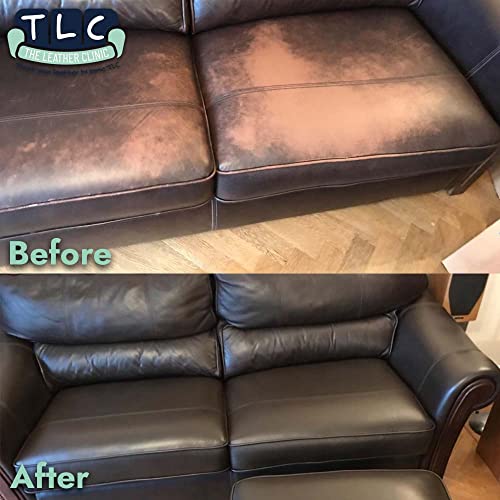 The Leather Clinic All in One Leather Colourant | Self Seal Leather Dye Repair Paint | Recolour Furniture, Sofas, Car Seats (Tan, 100ml)