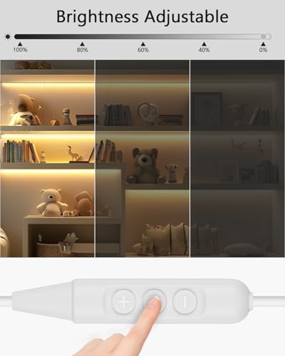 Tira de LED COB Aclorol 5V USB Luz Blanco Cálido 13.12ft miniatura 3