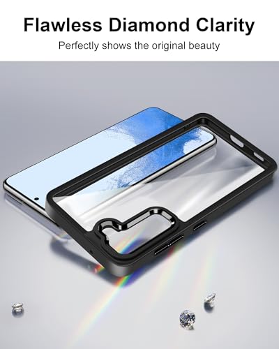 Image of HOOMIL Case for Samsung Galaxy S22 Plus, Anti-Yellowing, Black