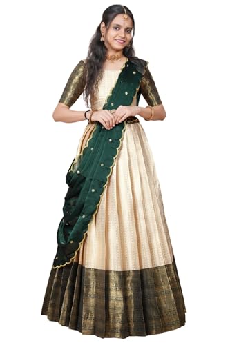 Image of Fabcartz Tranding South Indian Pattu Lehenga Choli For Women