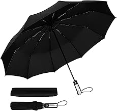 YAGVIZ Umbrella Umbrella for Men, Umbrellas for Rain Big Size Men, Windproof Umbrella Large for Man,Women,Kids,Girls,Boys - 3 Fold with Auto Open and Close (Black)