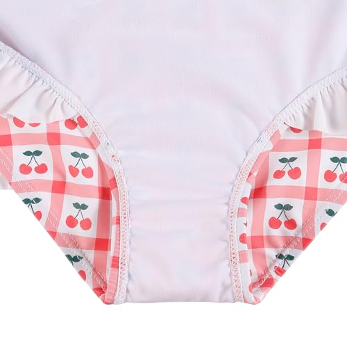 Image of LIZENS One Piece Swimsuit for Girls Swimwear with Ruffled Children Bathing Suit