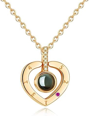 Gold Heart-shaped S925 sterling silver 