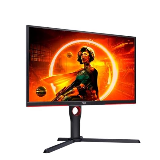 AOC Gaming 25G3ZM/BK - Monitor FHD de 25", 240 Hz, 0.5 ms MPRT, FreeSync Premium (1920x1080, HDMI 2.0 x 2, DisplayPort 1.2 x 1, Headphone out (3.5mm)) negro/rojo