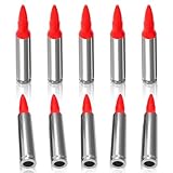 WAKAZO Training Snap Caps Dummy Rounds, Durable CNC-Machined Aluminum Alloy Safe for Handling Drills & Dry Fire Practice, Ideal for Shooting Skill Training (Silvery, 223REM-10PCS)