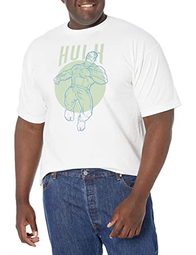 T-shirt Marvel Hulk coupe confort et tissu respirant pour homme actif