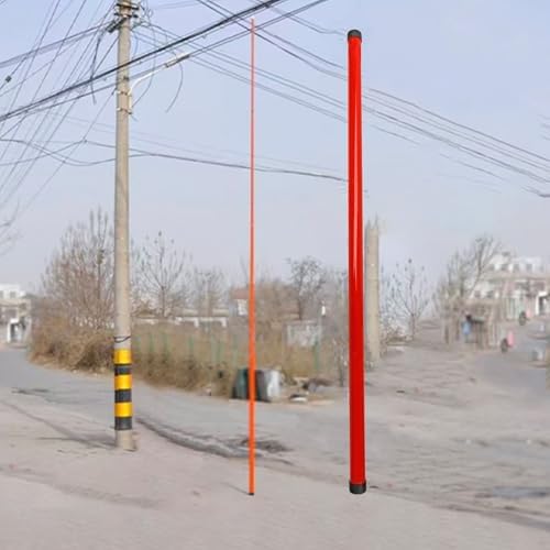 Retractable Measuring Rod - Direct Read Grading Stick, Orange Epoxy Resin, 6-18M (39.4ft) for Site Surveying, Durable & Lightweight, Accurate Measurement Tools,Orange,800cm/26.2ft